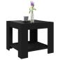 Preview: LED-Couchtisch Schwarz 53x53x45 cm Holzwerkstoff