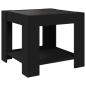 Preview: LED-Couchtisch Schwarz 53x53x45 cm Holzwerkstoff