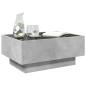 Preview: LED-Couchtisch Betongrau 70x50x30 cm Holzwerkstoff