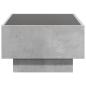 Preview: LED-Couchtisch Betongrau 70x50x30 cm Holzwerkstoff