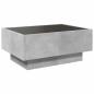 Preview: LED-Couchtisch Betongrau 70x50x30 cm Holzwerkstoff