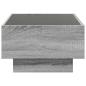 Preview: LED-Couchtisch Grau Sonoma 70x50x30 cm Holzwerkstoff