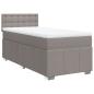 Preview: Boxspringbett mit Matratze Taupe 80x200 cm Stoff