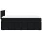 Preview: Boxspringbett mit Matratze Schwarz 90x190 cm Stoff