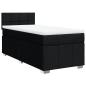 Preview: Boxspringbett mit Matratze Schwarz 90x200 cm Stoff
