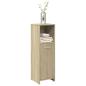 Preview: ARDEBO.de - Badezimmerschrank Sonoma-Eiche 30x30x95 cm Holzwerkstoff