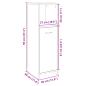 Preview: Badezimmerschrank Sonoma-Eiche 30x30x95 cm Holzwerkstoff