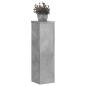 Preview: Pflanzenständer 2 Stk. Betongrau 17x17x60 cm Holzwerkstoff