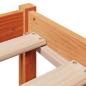 Preview: Massivholzbett ohne Matratze Wachsbraun 200x200 Kiefernholz