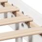Preview: Massivholzbett ohne Matratze Weiß 160x200 Kiefernholz