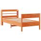 Preview: Massivholzbett ohne Matratze Wachsbraun 100x200 Kiefernholz