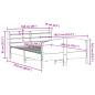 Preview: Massivholzbett ohne Matratze 150x200 cm Kiefernholz