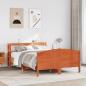 Preview: ARDEBO.de - Massivholzbett ohne Matratze Wachsbraun 140x190 cm Kiefernholz