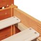 Preview: Massivholzbett ohne Matratze Wachsbraun 100x200 Kiefernholz