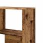 Preview: Eck-Bücherregal 4 Etagen Antikholz 85x85x140 cm Holzwerkstoff