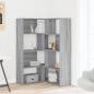 Preview: Eck-Bücherregal 4 Etagen Grau Sonoma 85x85x140 cm Holzwerkstoff