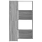 Preview: Eck-Bücherregal 4 Etagen Grau Sonoma 85x85x140 cm Holzwerkstoff