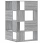 Preview: Eck-Bücherregal 4 Etagen Grau Sonoma 85x85x140 cm Holzwerkstoff