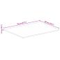 Preview: Tischplatte 70x60x1,5 cm Rechteckig Raues Massivholz Mango