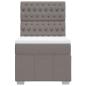 Preview: Boxspringbett mit Matratze Taupe 100x200 cm Stoff