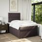 Preview: Boxspringbett mit Matratze Dunkelbraun 120x190 cm Stoff
