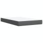 Preview: Boxspringbett mit Matratze Dunkelgrau 120x190 cm Stoff