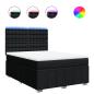 Preview: Boxspringbett mit Matratze Schwarz 160x200 cm Stoff