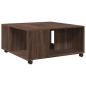 Preview: Couchtisch Braun Eichen-Optik 80x80x40 cm Holzwerkstoff