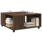 Preview: Couchtisch Braun Eichen-Optik 80x80x40 cm Holzwerkstoff