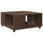 Preview: Couchtisch Braun Eichen-Optik 80x80x40 cm Holzwerkstoff