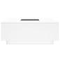 Preview: Couchtisch mit Infinity-LED Weiß 100x100x40 cm
