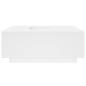 Preview: Couchtisch Weiß 100x100x40 cm Holzwerkstoff