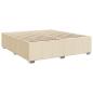 Preview: Boxspringbett mit Matratze Creme 200x200 cm Stoff