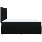 Preview: Boxspringbett mit Matratze Schwarz 140x190 cm Stoff
