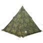 Preview: Tipi-Familienzelt 6 Personen Tarnmuster Wasserdicht