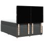 Preview: Boxspringbett mit Matratze Dunkelgrau 140x190 cm Stoff