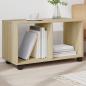 Preview: ARDEBO.de - Rollschrank Sonoma-Eiche 72x33x42,5 cm Holzwerkstoff