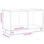 Preview: Rollschrank Artisan-Eiche 72x33x42,5 cm Holzwerkstoff