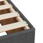 Preview: Boxspringbett mit Matratze Dunkelgrau 140x190 cm Stoff