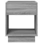 Preview: Nachttisch mit Infinity-LED Grau Sonoma 40x40x50 cm