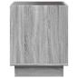 Preview: Nachttisch mit Infinity-LED Grau Sonoma 40x40x50 cm