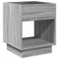 Preview: Nachttisch mit Infinity-LED Grau Sonoma 40x40x50 cm