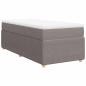 Preview: Boxspringbett mit Matratze Taupe 80x200 cm Stoff