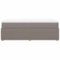 Preview: Boxspringbett mit Matratze Taupe 80x200 cm Stoff