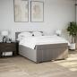 Preview: Boxspringbett mit Matratze Taupe 140x190 cm Stoff