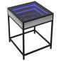 Preview: Nachttisch mit Infinity-LED Grau Sonoma 40x40x51 cm