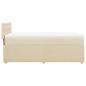 Preview: Boxspringbett mit Matratze Creme 90x200 cm Stoff