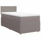 Preview: Boxspringbett mit Matratze Taupe 100x200 cm Stoff