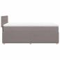 Preview: Boxspringbett mit Matratze Taupe 100x200 cm Stoff