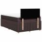 Preview: Boxspringbett mit Matratze Dunkelbraun 120x190 cm Stoff